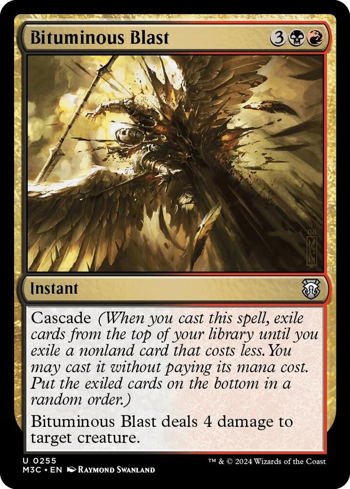 Bituminous Blast (Ripple Foil) 255 card from Commander: Modern Horizons 3