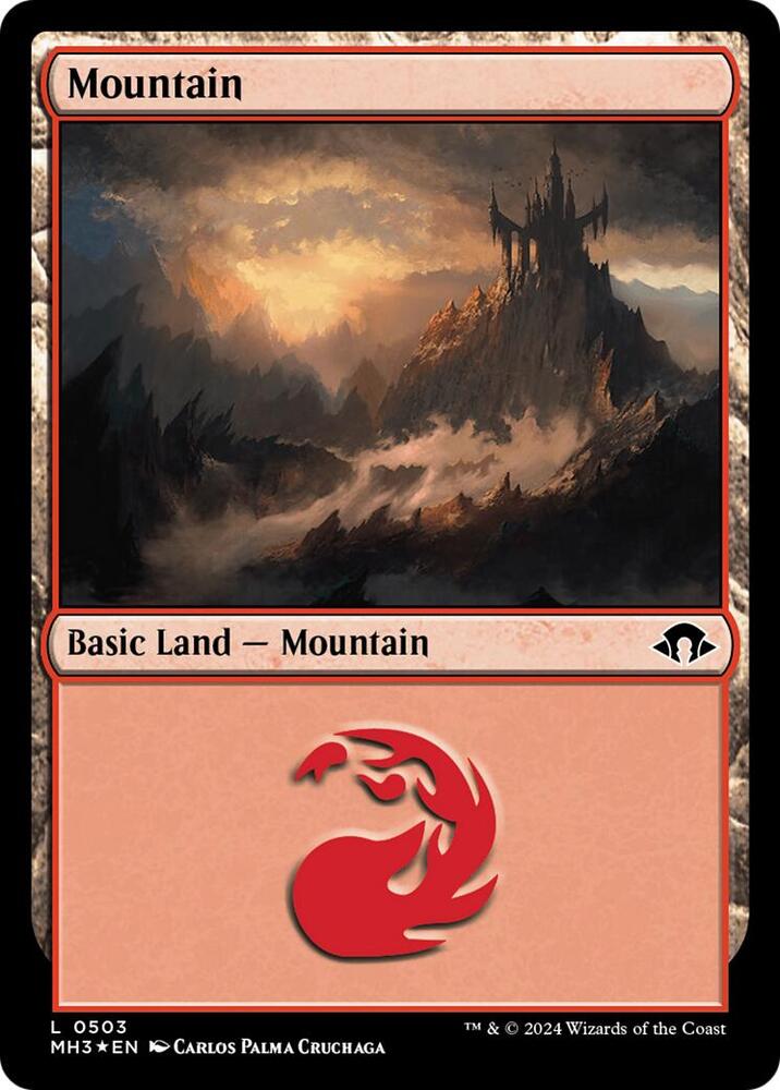 Mountain (Ripple Foil) 503 card from Modern Horizons 3