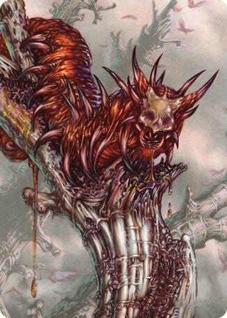 Grist, Voracious Larva Art Card 53 card from Art Series: Modern Horizons 3