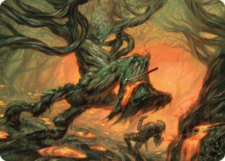Stump Stomp Art Card 20 card from Art Series: Modern Horizons 3