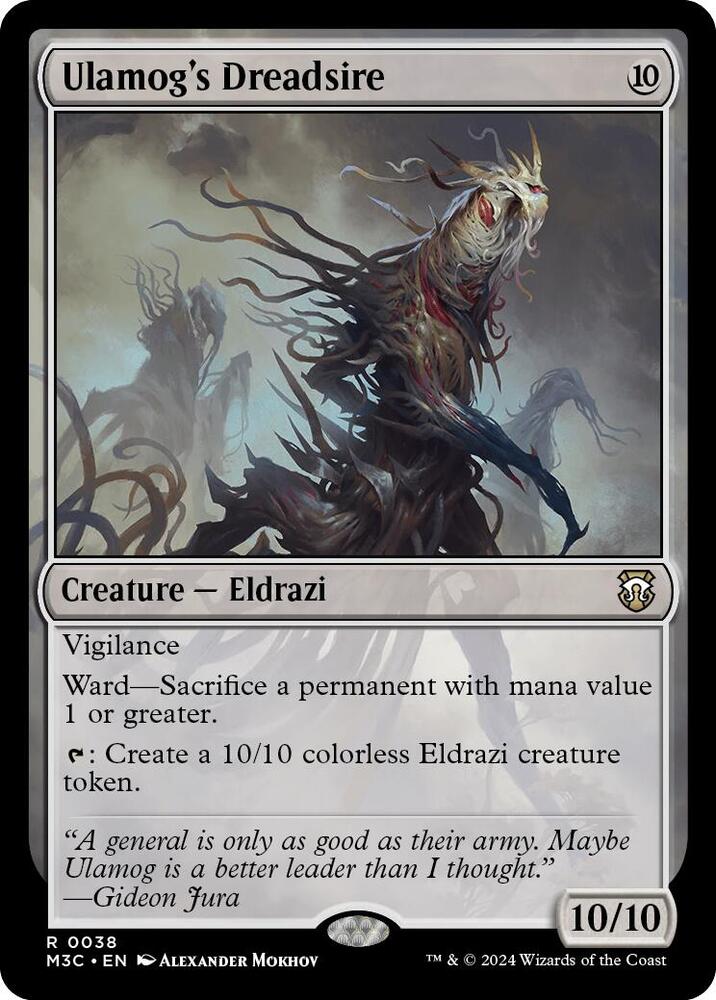 Ulamog's Dreadsire (Ripple Foil) 38 card from Commander: Modern Horizons 3