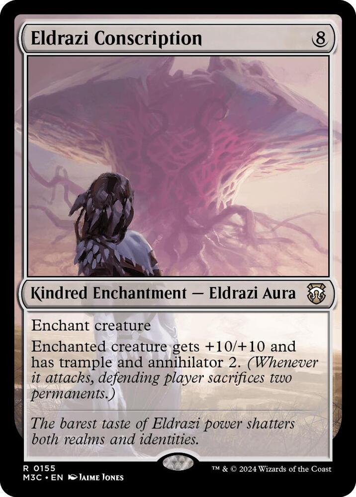 Eldrazi Conscription (Ripple Foil) 155 card from Commander: Modern Horizons 3