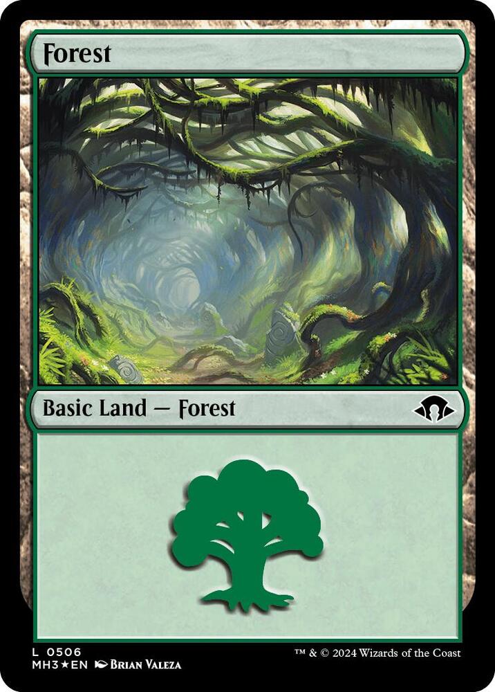 Forest (Ripple Foil) 506 card from Modern Horizons 3
