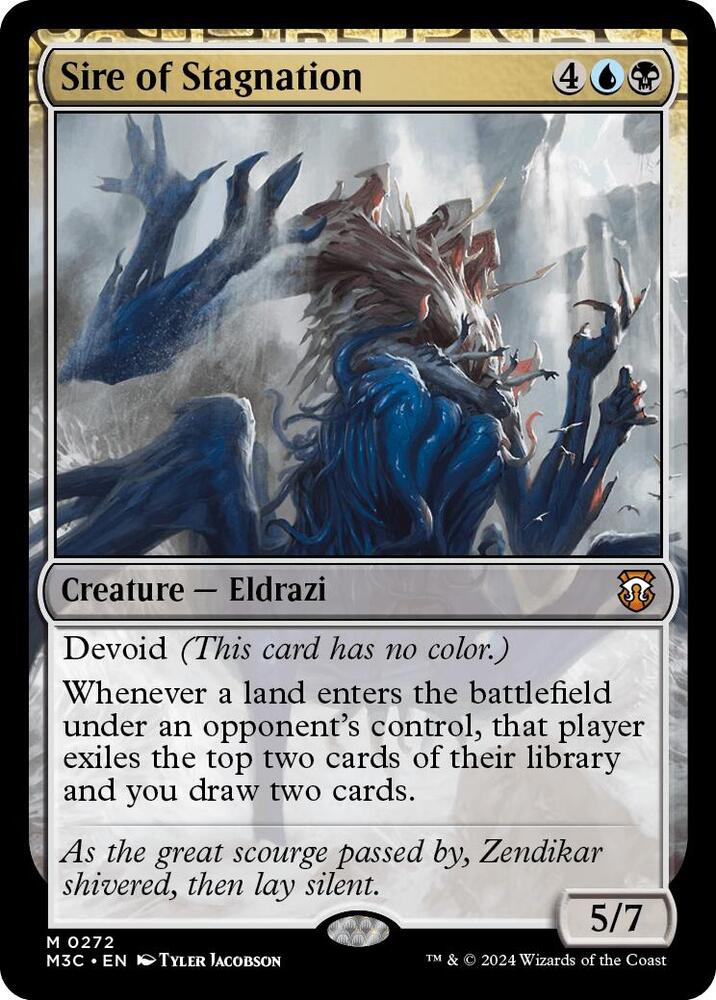 Sire of Stagnation (Ripple Foil) 272 card from Commander: Modern Horizons 3