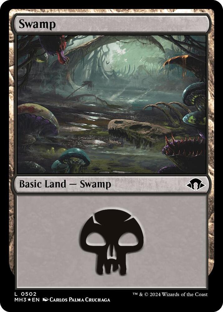 Swamp (Ripple Foil) 502 card from Modern Horizons 3