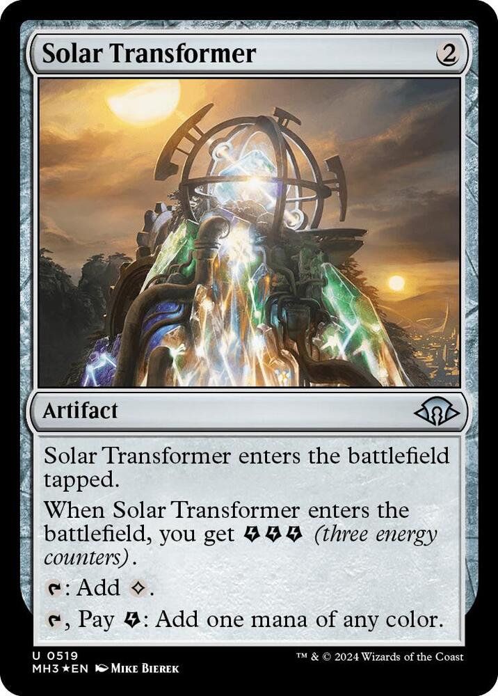 Solar Transformer (Ripple Foil) 519 card from Modern Horizons 3