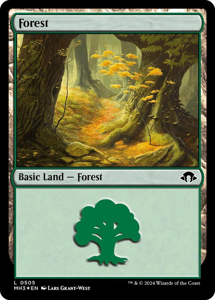 Forest (Ripple Foil) 505 card from Modern Horizons 3