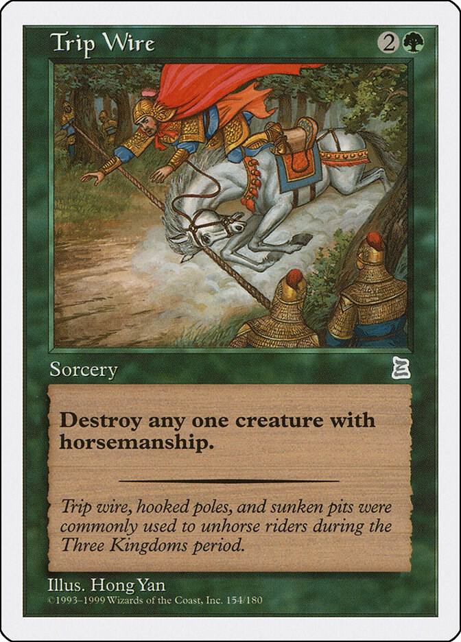 Trip Wire 154 card from Portal Three Kingdoms