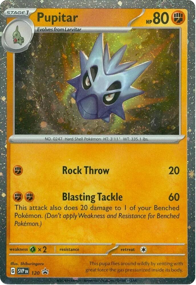 Pupitar 120 card from SV: Scarlet & Violet Promo Cards