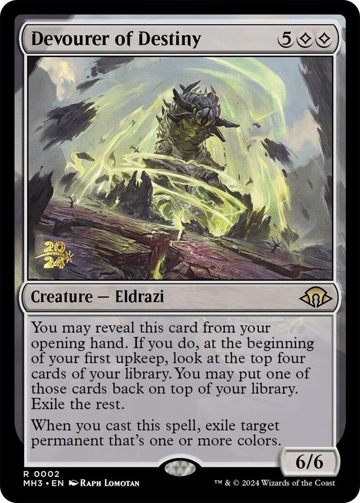 Devourer of Destiny 2 card from Prerelease Cards