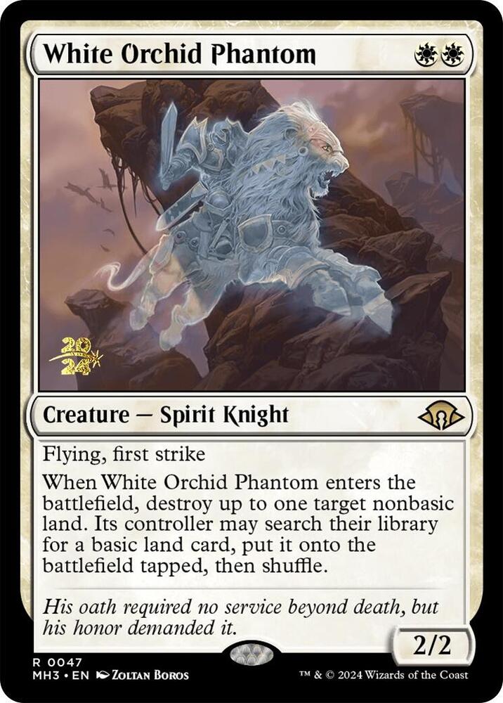 White Orchid Phantom 47 card from Prerelease Cards