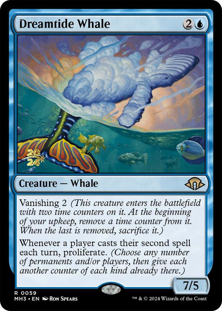 Dreamtide Whale 59 card from Prerelease Cards