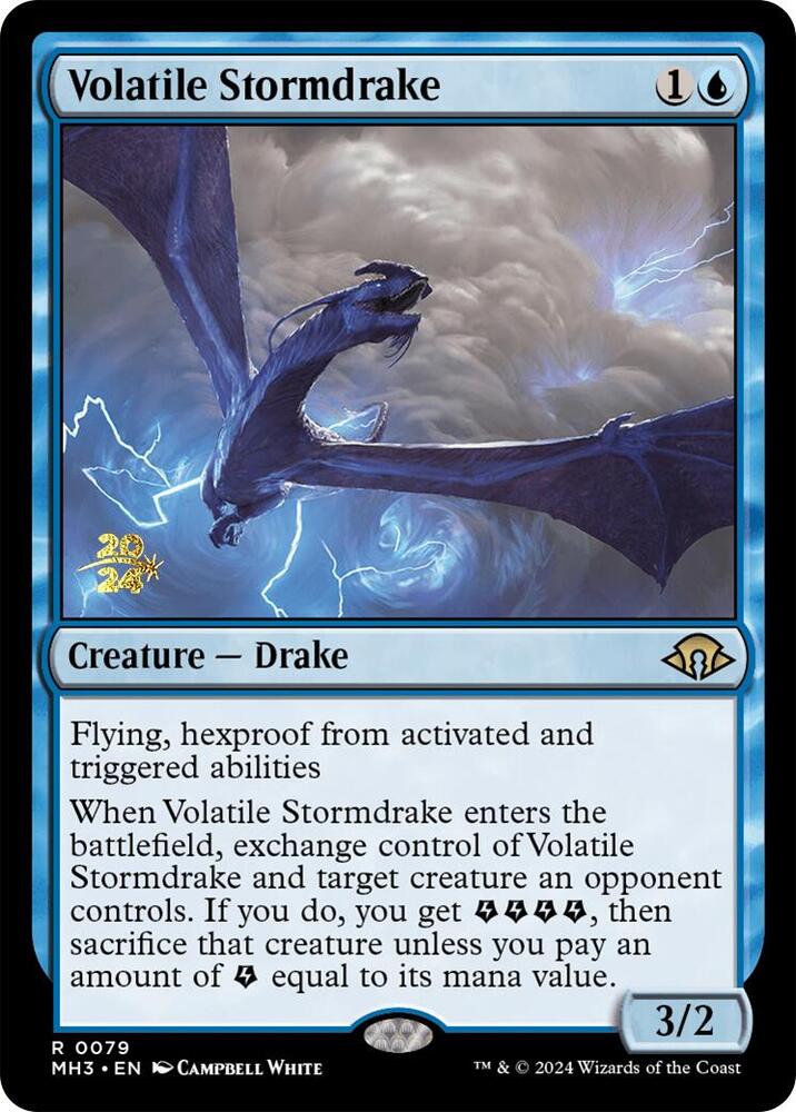 Volatile Stormdrake 79 card from Prerelease Cards