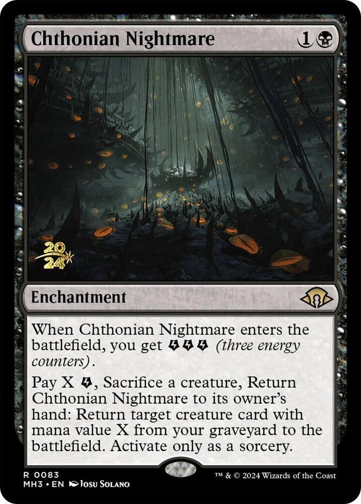 Chthonian Nightmare 83 card from Prerelease Cards