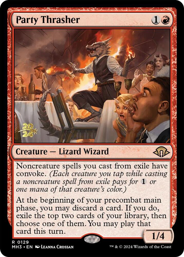 Party Thrasher 129 card from Prerelease Cards