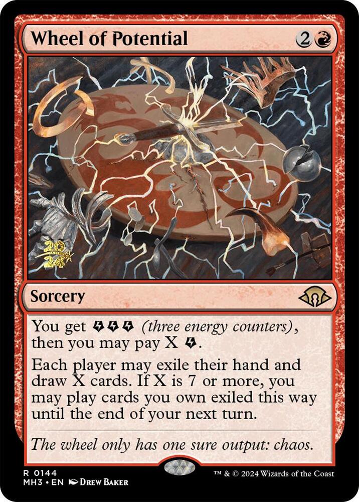 Wheel of Potential 144 card from Prerelease Cards