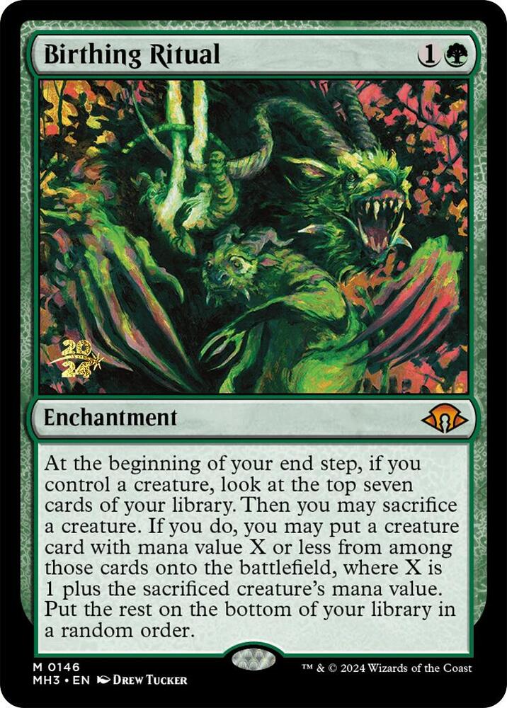 Birthing Ritual 146 card from Prerelease Cards