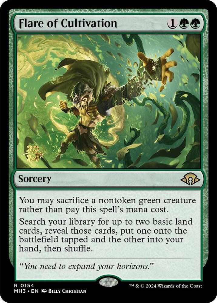 Flare of Cultivation 154 card from Prerelease Cards