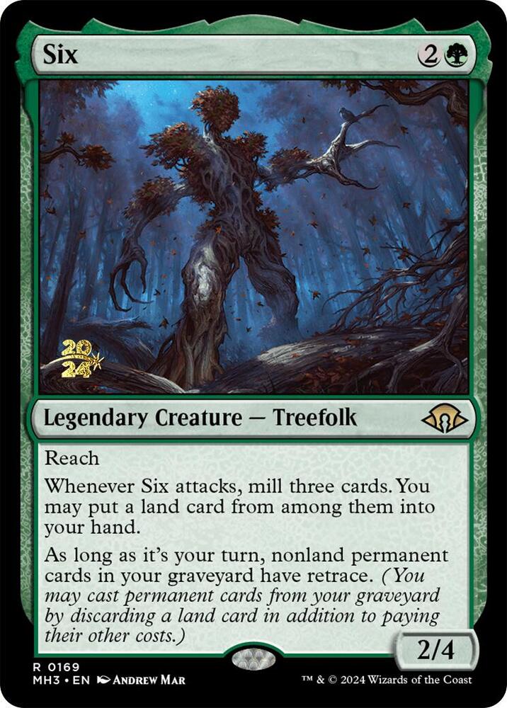 Six 169 card from Prerelease Cards
