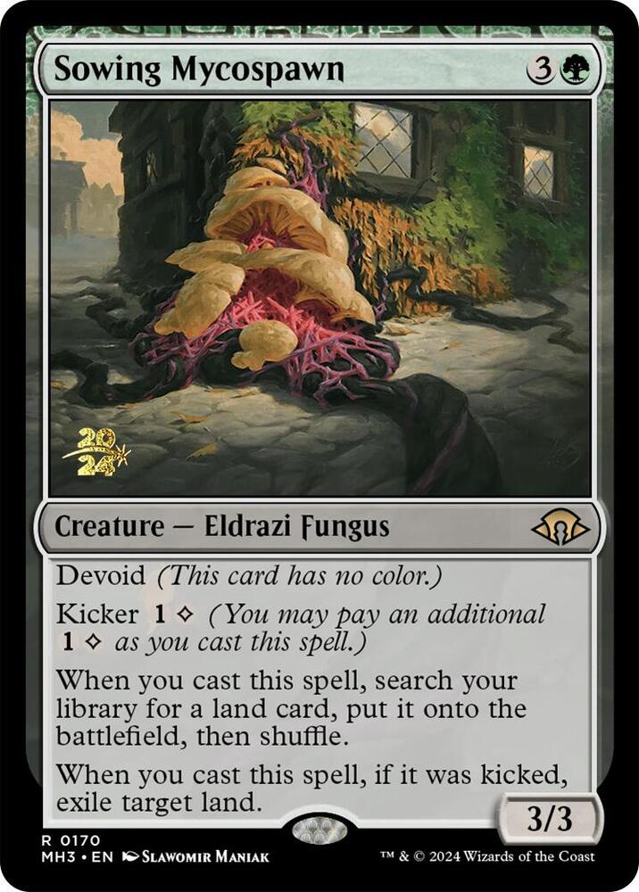 Sowing Mycospawn 170 card from Prerelease Cards