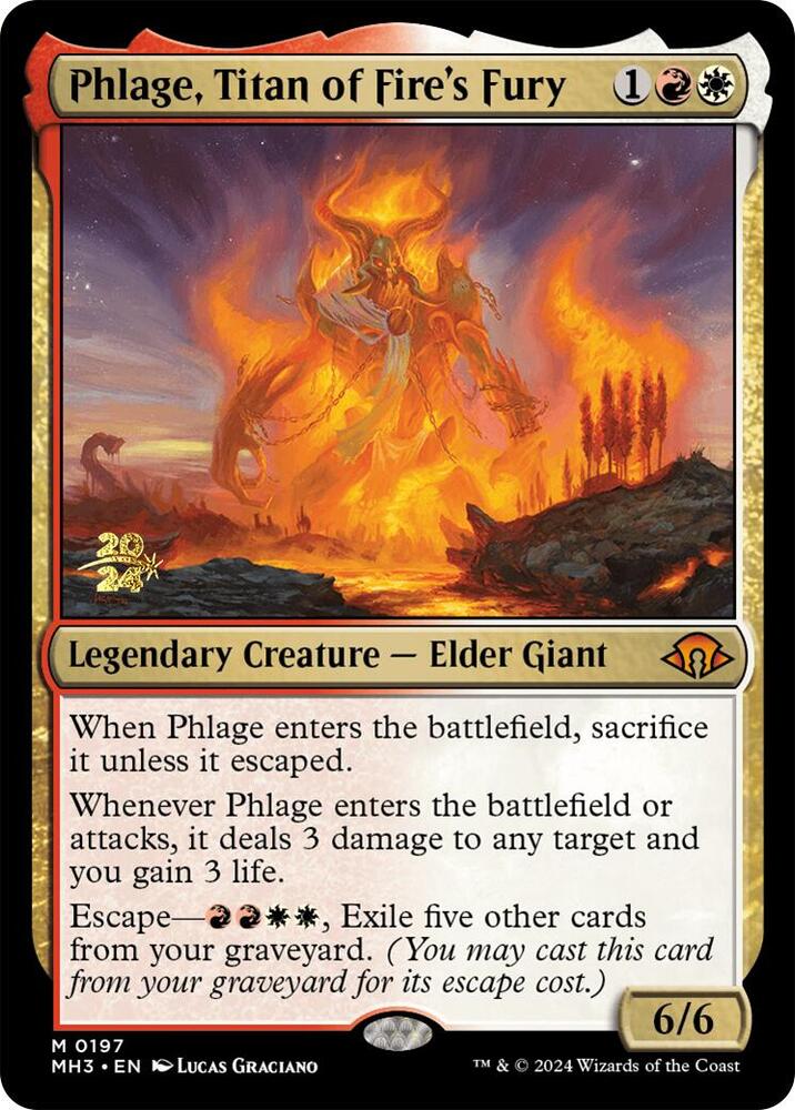 Phlage, Titan of Fire's Fury 197 card from Prerelease Cards