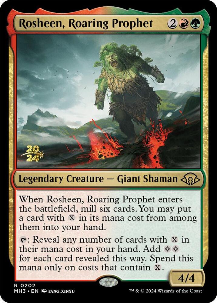 Rosheen, Roaring Prophet 202 card from Prerelease Cards