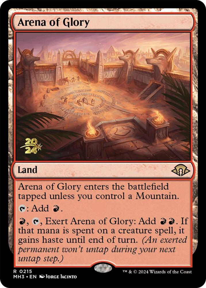 Arena of Glory 215 card from Prerelease Cards