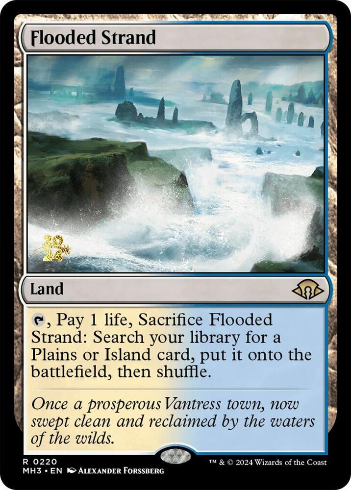 Flooded Strand 220 card from Prerelease Cards