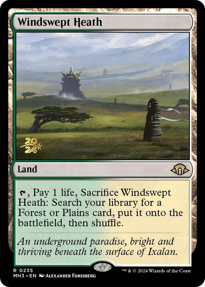 Windswept Heath 235 card from Prerelease Cards