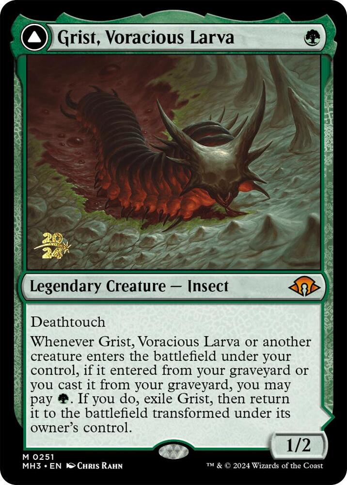 Grist, Voracious Larva 251 card from Prerelease Cards