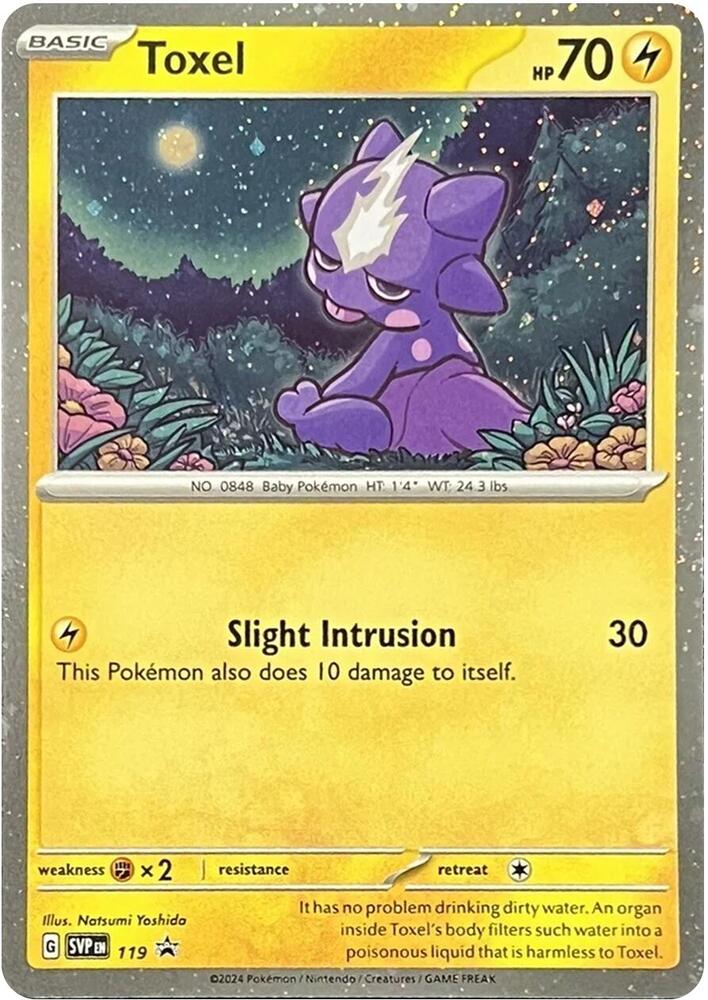 Toxel 119 card from SV: Scarlet & Violet Promo Cards
