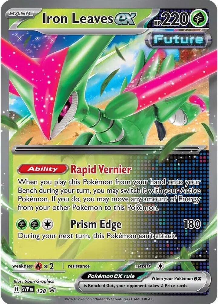 Iron Leaves ex 128 card from SV: Scarlet & Violet Promo Cards