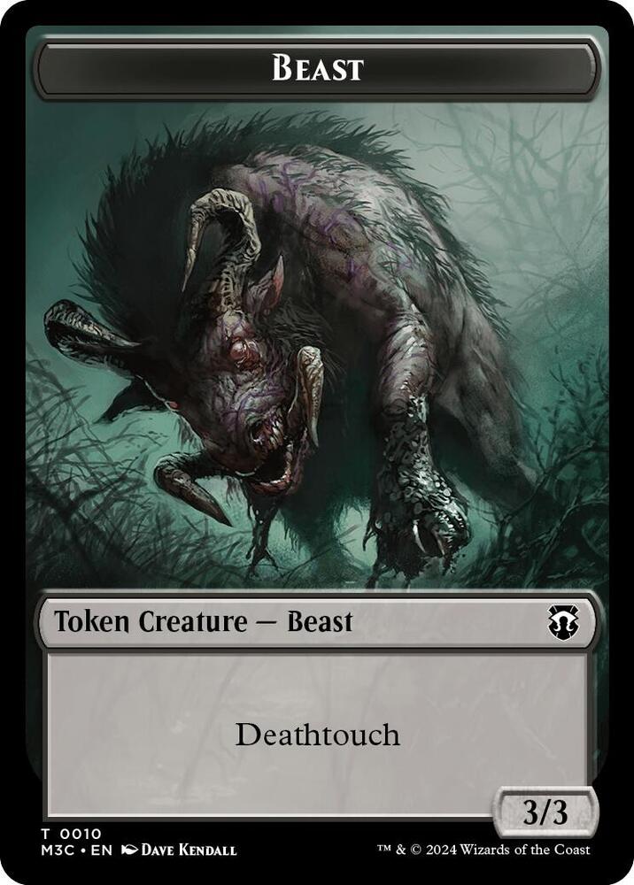 Beast (0010) // Shapeshifter Double-Sided Token 10 // 8 card from Commander: Modern Horizons 3