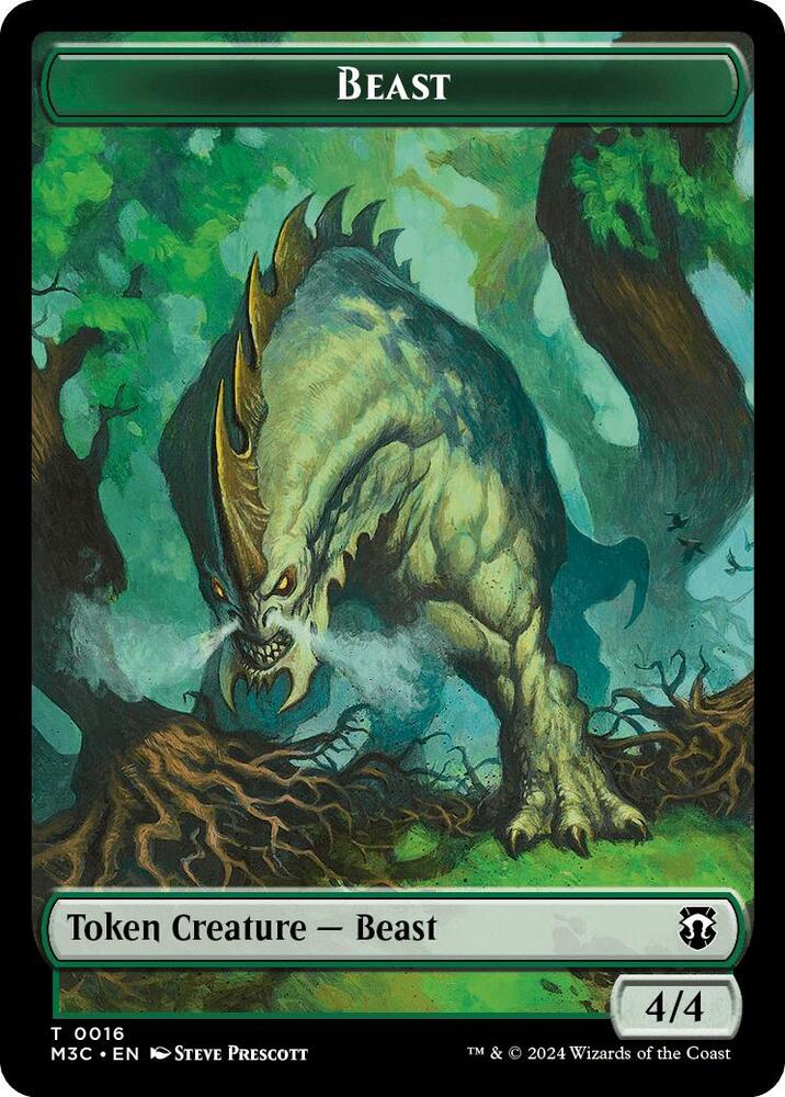 Beast (0016) // Copy Double-Sided Token 16 // 1 card from Commander: Modern Horizons 3