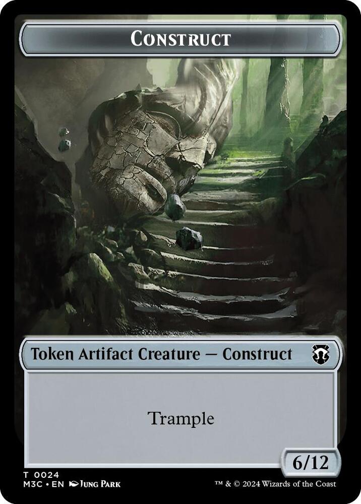 Construct // Myr Double-Sided Token 24 // 25 card from Commander: Modern Horizons 3
