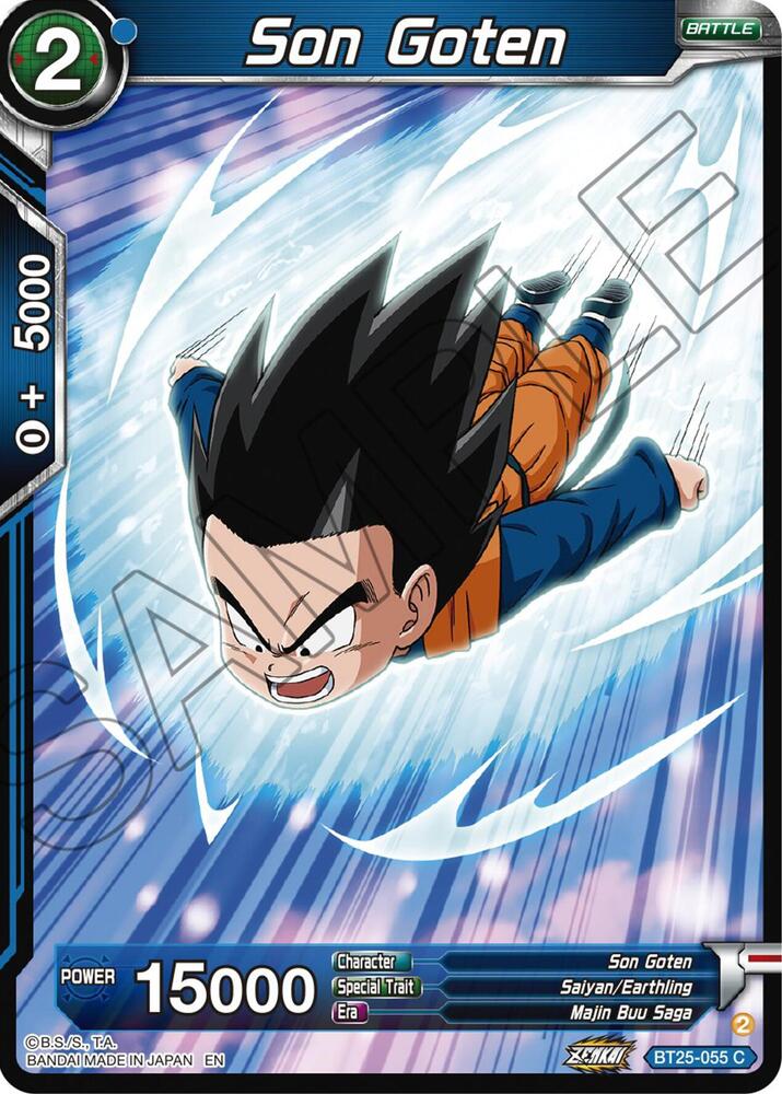 Son Goten BT25-055 card from Legend of the Dragon Balls