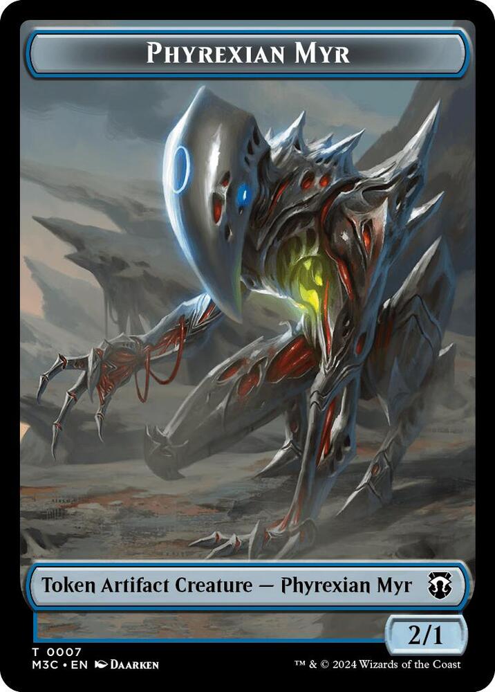 Phyrexian Myr // Servo Double-Sided Token 7 // 33 card from Commander: Modern Horizons 3