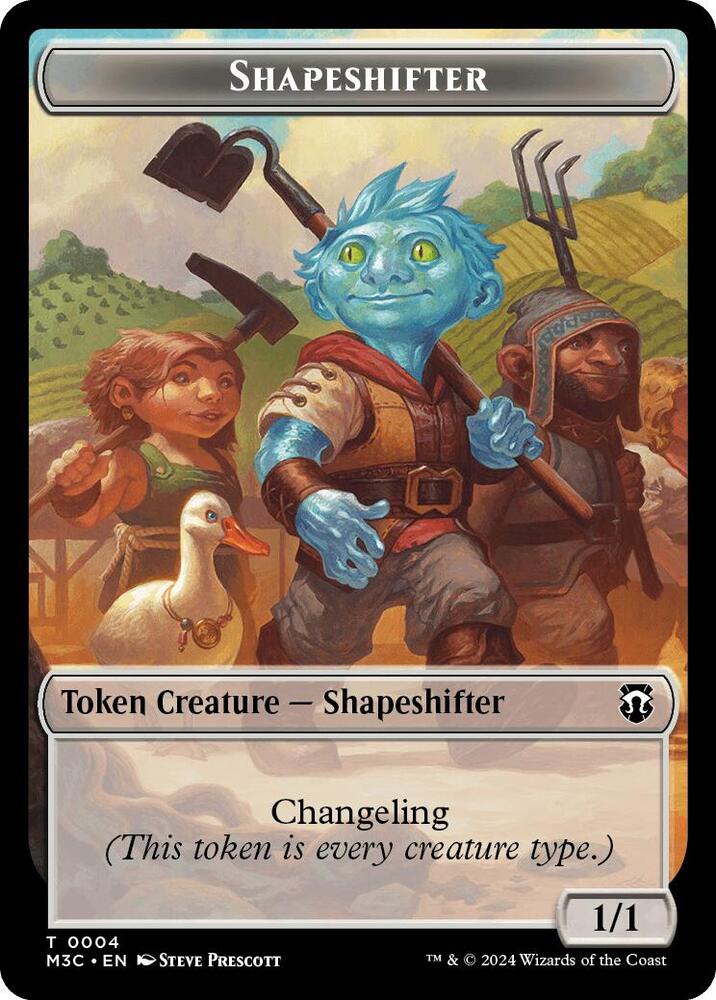 Shapeshifter (0004) // Copy Double-Sided Token 4 // 1 card from Commander: Modern Horizons 3