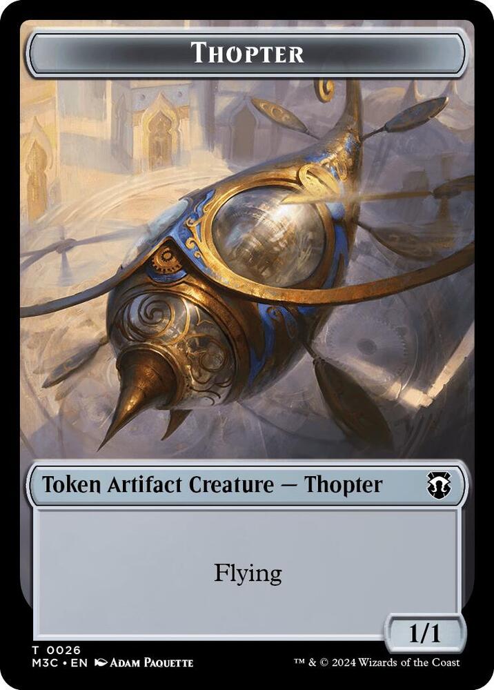 Thopter // Copy Double-Sided Token 26 // 1 card from Commander: Modern Horizons 3