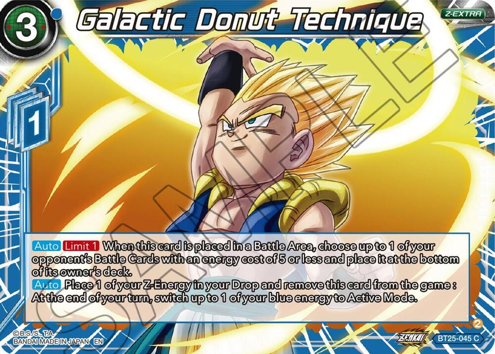 Galactic Donut Technique BT25-045 card from Legend of the Dragon Balls