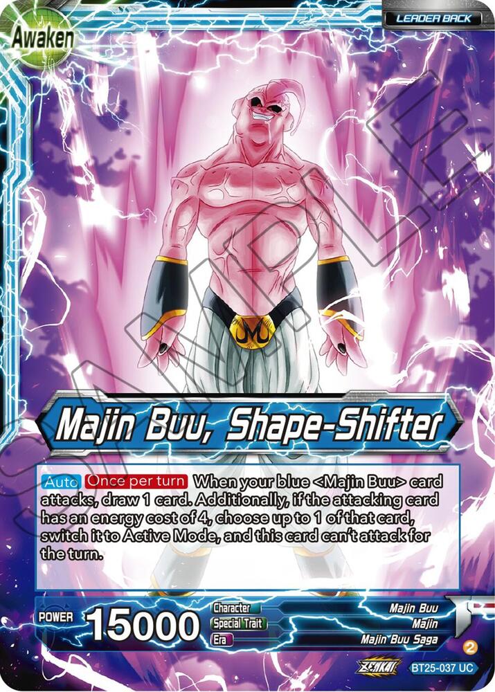Majin Buu // Majin Buu, Shape-Shifter BT25-037 card from Legend of the Dragon Balls
