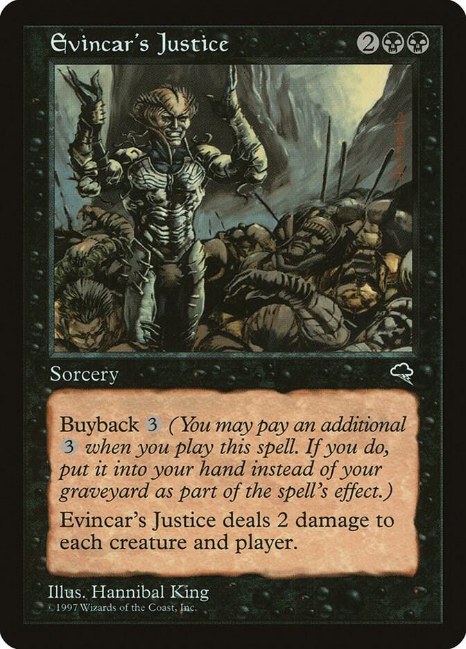 Evincar's Justice 134 card from Tempest