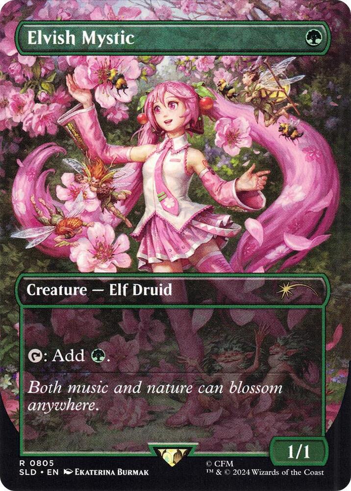 Elvish Mystic 805 card from Secret Lair Drop Series