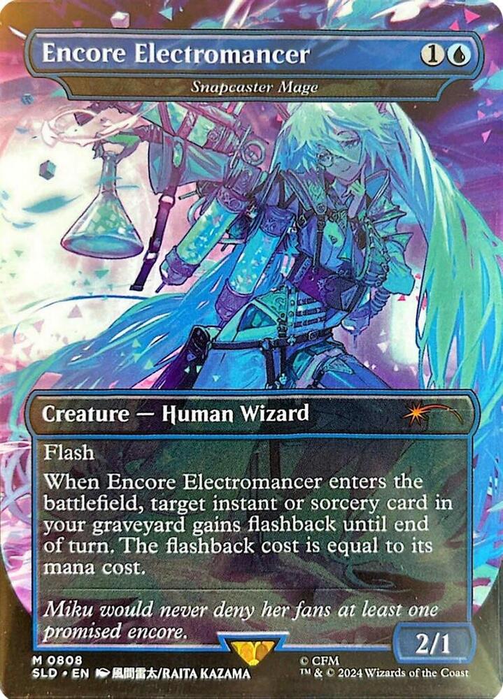 Encore Electromancer - Snapcaster Mage 808 card from Secret Lair Drop Series