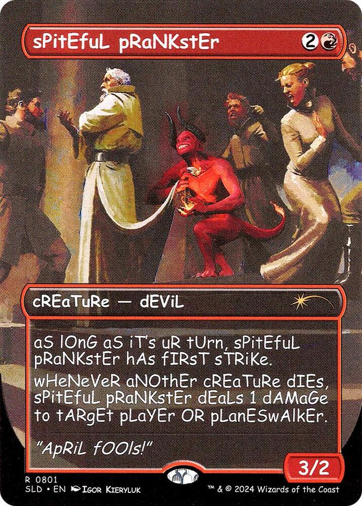 sPitEfuL pRaNKstEr 801 card from Secret Lair Drop Series