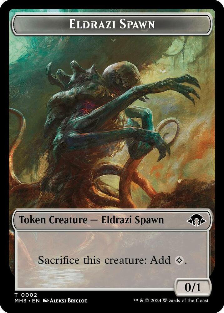 Eldrazi Spawn // Whale Double-Sided Token 2 // 14 card from Modern Horizons 3
