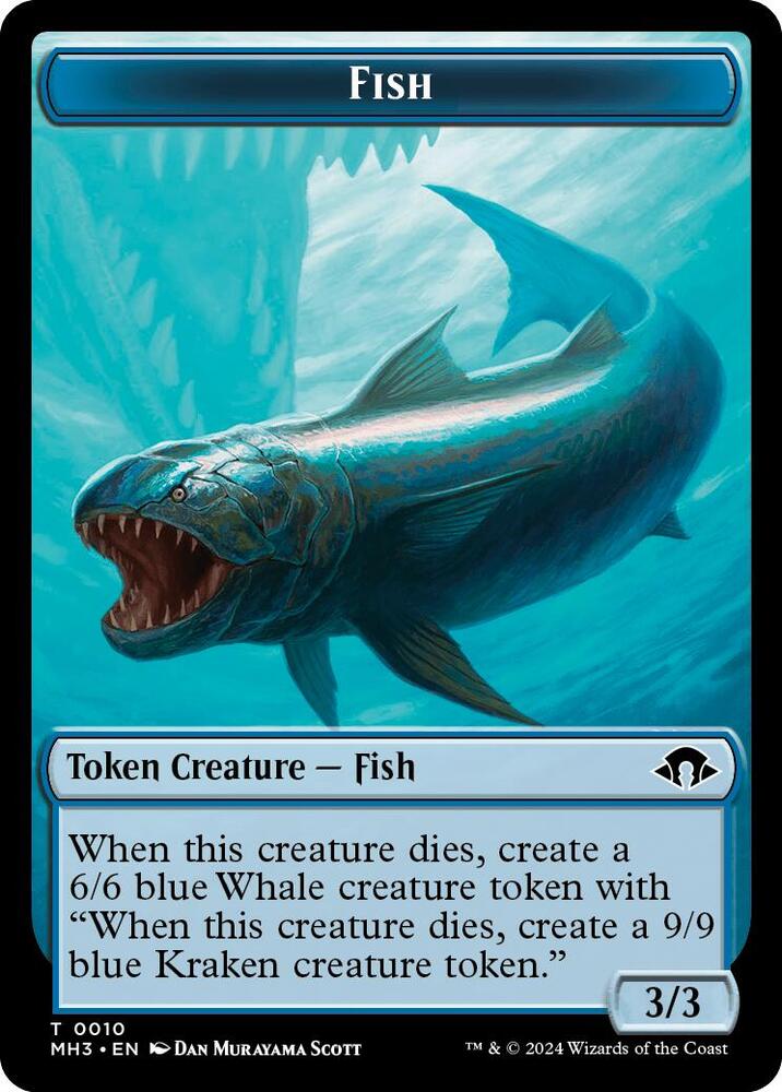 Fish Token 10 card from Modern Horizons 3