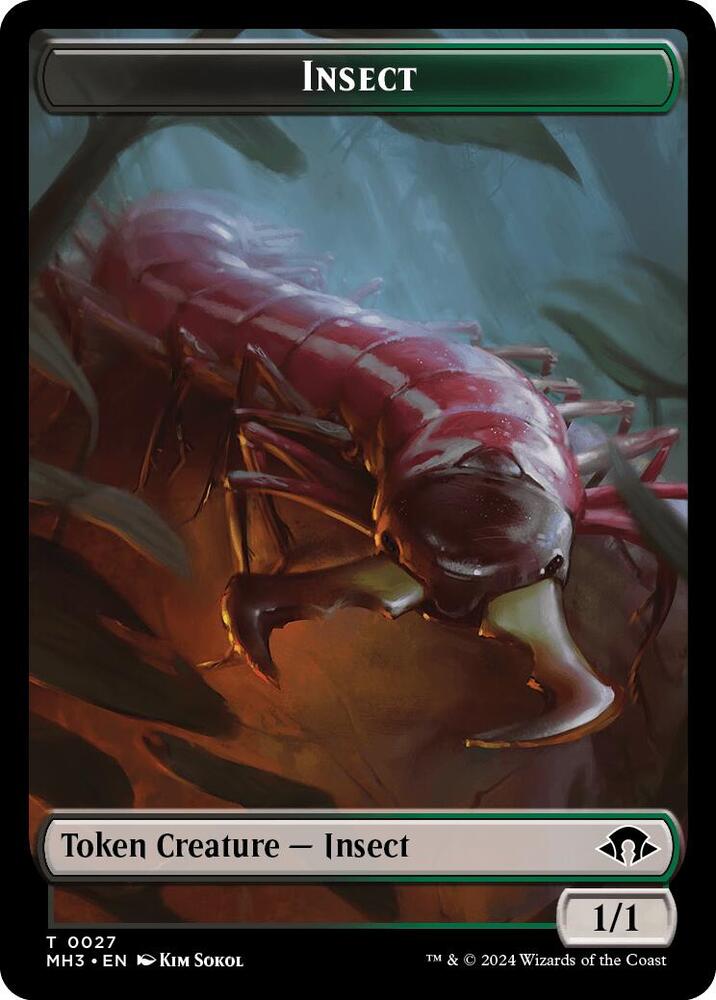 Insect Token 27 card from Modern Horizons 3