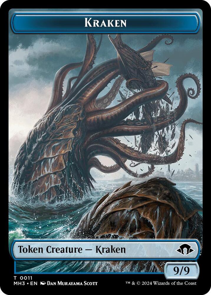 Kraken // Energy Reserve Double-Sided Token 11 // 36 card from Modern Horizons 3