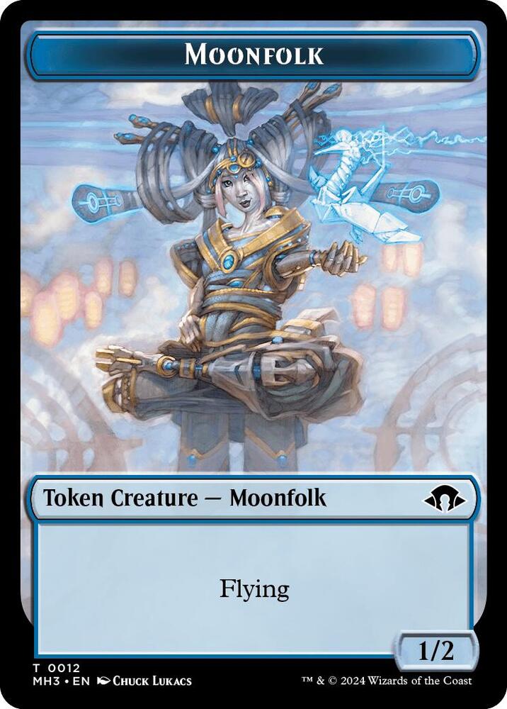 Moonfolk Token 12 card from Modern Horizons 3